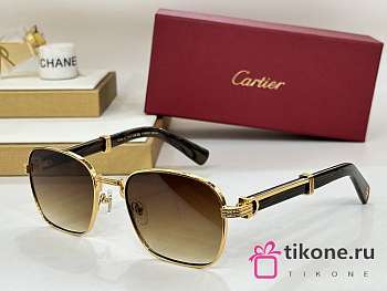 Cartier Rectangular Rimless Sunglasses