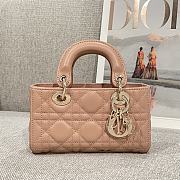 Dior Lady D-Joy Micro Pink Nude Bag - 16x9x5cm - 1