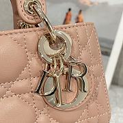 Dior Lady D-Joy Micro Pink Nude Bag - 16x9x5cm - 5