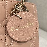 Dior Lady D-Joy Micro Pink Nude Bag - 16x9x5cm - 3