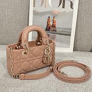 Dior Lady D-Joy Micro Pink Nude Bag - 16x9x5cm - 2