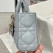 Dior Lady D-Joy Micro Sky Blue Bag - 16x9x5cm - 5