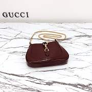 Gucci Jackie Notte In Rosso Ancora Leather Bag 19.5cm - 3