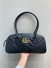 Gucci Marmont Top Handle Black Bag - 35.5x16.5x7cm - 1