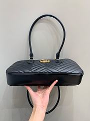 Gucci Marmont Top Handle Black Bag - 35.5x16.5x7cm - 5