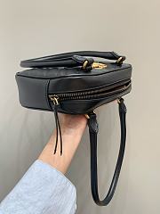 Gucci Marmont Top Handle Black Bag - 25.5x15.5x6.5cm - 2