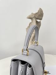 Celine Tabou Mini In Grey Calfskin - 12×16×5cm - 5