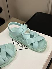 Prada Blue Tiffany Sandals - 2