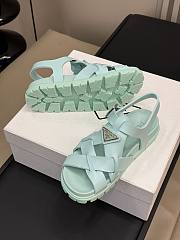 Prada Blue Tiffany Sandals - 3