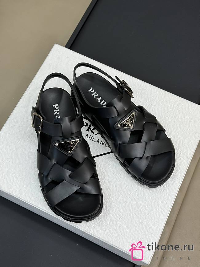 Prada Black Sandals - 1