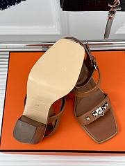 Hermes Brown Sandals - 2