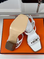 Hermes White Sandals - 2