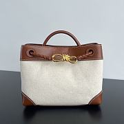 Bottega Veneta Small Canvas Andiamo Bag - 25x22x10.5cm - 1