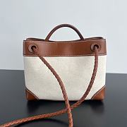 Bottega Veneta Small Canvas Andiamo Bag - 25x22x10.5cm - 4