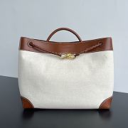 Bottega Veneta Large Canvas Andiamo Bag - 42x35x18cm - 1