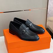 Hermes Destin Loafer Black Noir Calfskin Best Quality  - 1