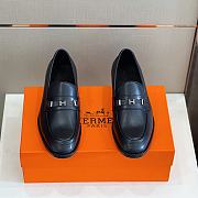 Hermes Destin Loafer Black Noir Calfskin Best Quality  - 4