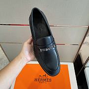 Hermes Destin Loafer Black Noir Calfskin Best Quality  - 4