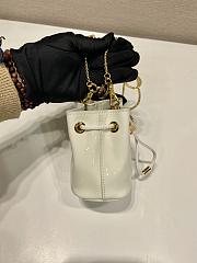 Prada Micro White Bucket Bag - 10x12x7cm - 3