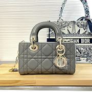 Dior Lady D-Joy Micro Grey Bag - 16x9x5cm - 1