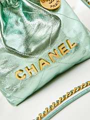 Chanel 22 Mini Light Green Hobo Bag - 19x20x6cm - 2