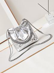 Chanel 22 Mini Silver Hobo Bag - 19x20x6cm - 1