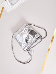 Chanel 22 Mini Silver Hobo Bag - 19x20x6cm - 3