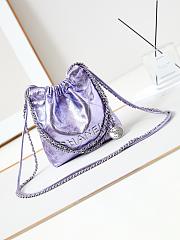 Chanel 22 Mini Light Purple Hobo Bag - 19x20x6cm - 1