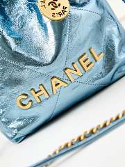 Chanel 22 Mini Light Blue Hobo Bag - 19x20x6cm - 5