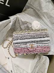 Chanel Sequin Line Small Flap Bag 20cm - 5