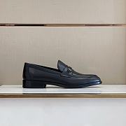 Hermes Men Loafers Black Genuine Leather  - 5