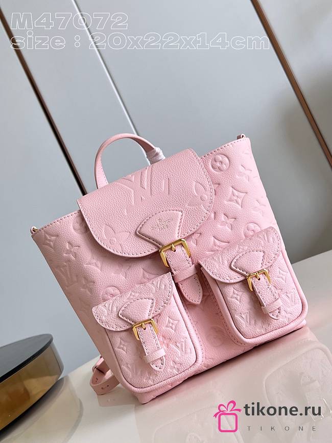 Louis Vuitton M47074 Backup In Pink Leather - 20x22x14cm - 1