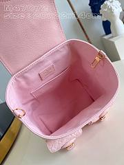 Louis Vuitton M47074 Backup In Pink Leather - 20x22x14cm - 5