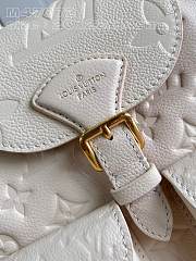 Louis Vuitton M47074 Backup In White Leather - 20x22x14cm - 4