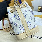 Louis Vuitton M83453 White Monogram Pattern Drawstring Bucket Bag - 13×16×10cm - 3