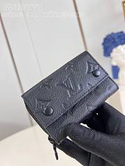 Louis Vuitton M82771 Noir Black Leather Wallet - 10.5x7x3cm - 1