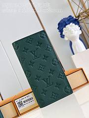 Louis Vuitton M83067 Green Taurillon Monogram Wallet - 10x19x2cm - 1