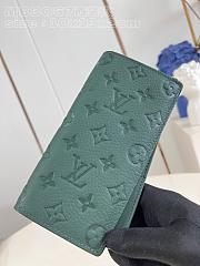 Louis Vuitton M83067 Green Taurillon Monogram Wallet - 10x19x2cm - 3