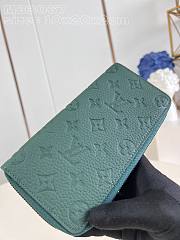 Louis Vuitton M83067 Green Taurillon Zippy Wallet - 10x20x2cm - 3