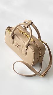 Miu Miu Arcadie Beige Leather Bag - 23x12x8cm - 2