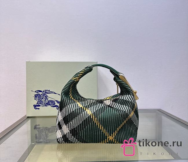 Buberry Peg Handbag In Green - 29x17x14.5cm - 1