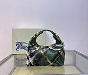 Buberry Peg Handbag In Green - 29x17x14.5cm - 1