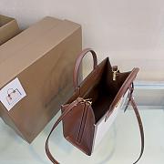 Buberry Canvas Mini Frances Tote Natural Malt Brown - 20x11x8.8cm - 2