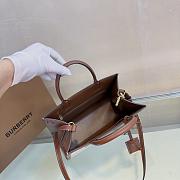 Buberry Canvas Mini Frances Tote Natural Malt Brown - 20x11x8.8cm - 3