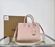 Buberry Tote In Pink Leather - 20x11x8.8cm - 1