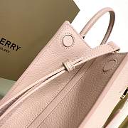 Buberry Tote In Pink Leather - 20x11x8.8cm - 3