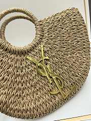 YSL Straw Cabbage Basket - 43x25x6cm - 2