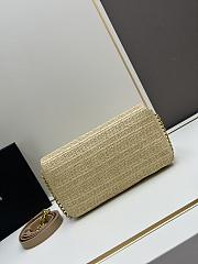 YSL Kate Natural Raffia Bag - 26x14x6cm - 4