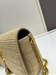 YSL Kate Natural Raffia Bag - 26x14x6cm - 2