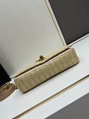 YSL Kate Natural Raffia Bag - 26x14x6cm - 3